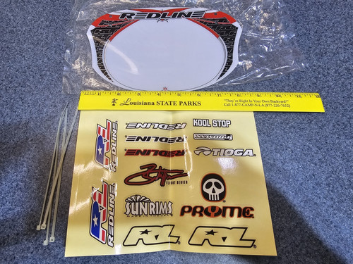 Redline bmx number plate - number, nos