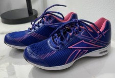 Reebok Easytone Women's Tennis Shoe Sneaker Blue Pink Size 6 Preowned