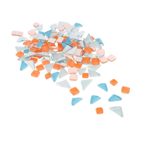 110pcs mixed colorful glass - colorful,