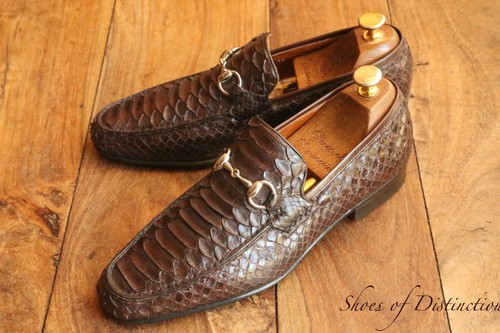 Moreschi brown python shoes - brown,