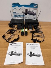 2x Wireless Microphones and Head Microphones NOT WORKING/for PARTS ONLY