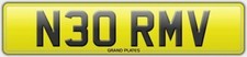 N30 RMV NUMBER PLATE NORM V