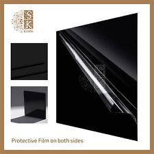 3mm Black Rectangular, Square Acrylic Perspex Plastic Sheet, Contact for Bespoke