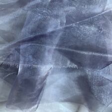57x52cm dusky lilac woven polyester voile fabric - fault see notes