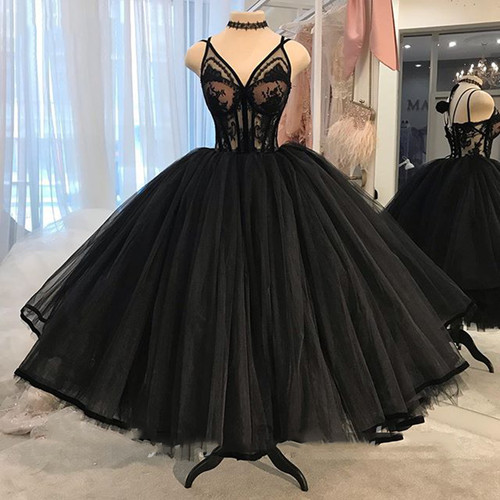 Black wedding dresses - black,