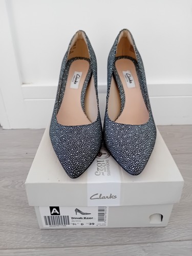 Clarks dinah keer black white - black,
