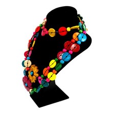  Flower Necklace Layered Necklaces for Women Ladies Pendant Shell