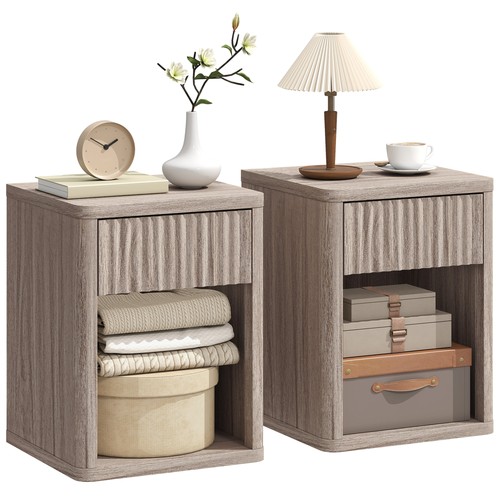 Homcom modern nightstand with - nightstand,
