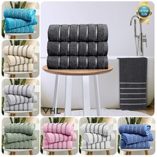 3PK Striped Towels 100%