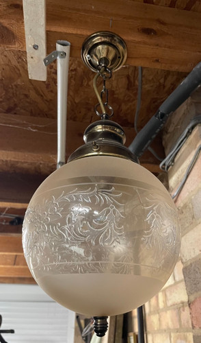 Ceiling hanging globe - , with