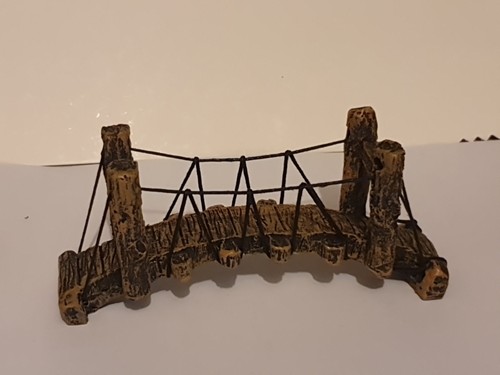 Wooden rope suspension bridge - wooden,