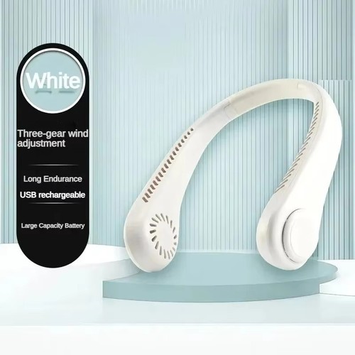 Portable bladeless neck - neck, fan