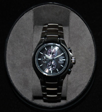 Citizen eco drive mens watch titanium with black dial