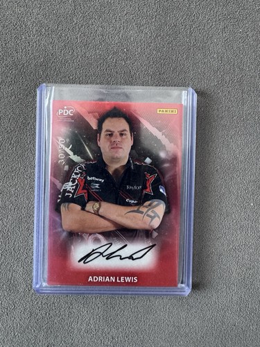 Adrian lewis signed panini - signed,