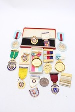 F x14 Vintage Collection Of Masonic Medals inc The Grand Lodge Of England etc