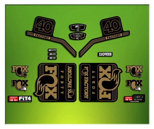 Fork stickers factory fox - stickers, 40