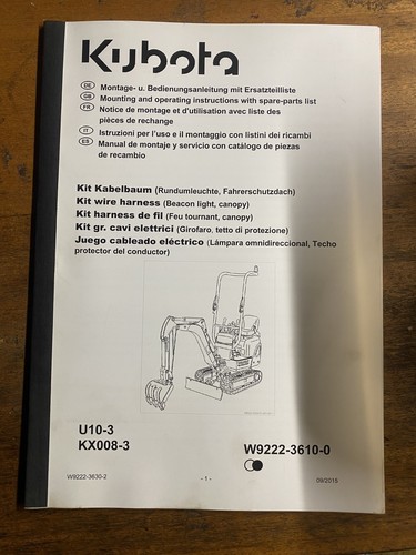 Kubota mini excavator k008 - mini,