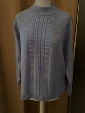 CORNFLOWER BLUE JUMPER SPARKLY By AFIBEL SIZE UK14
