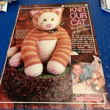 Toy Knitting Pattern pussy cat