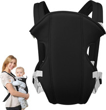Adjustable Baby Carrier Sling Wrap 3-in-1 Newborn & Toddler Front Back Carrier 