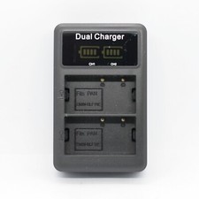 DMW-BLF19 Battery Charger, LED Dual Charger for Panasonic DMC-GH5 DMC-GH3 S-5