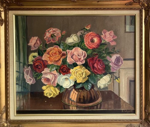 Vintage oil painting british - vintage,