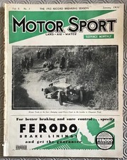 MOTOR SPORT Magazine Jan 1934