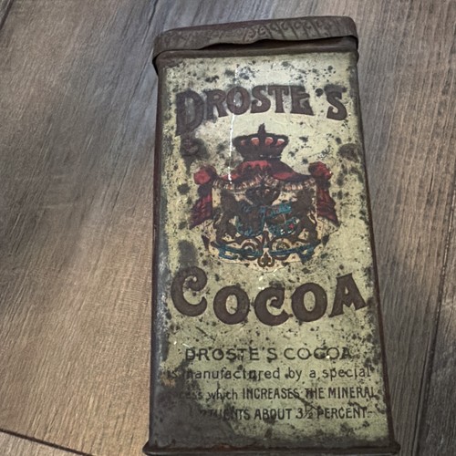 Droste cocoa vintage tin - cocoa,
