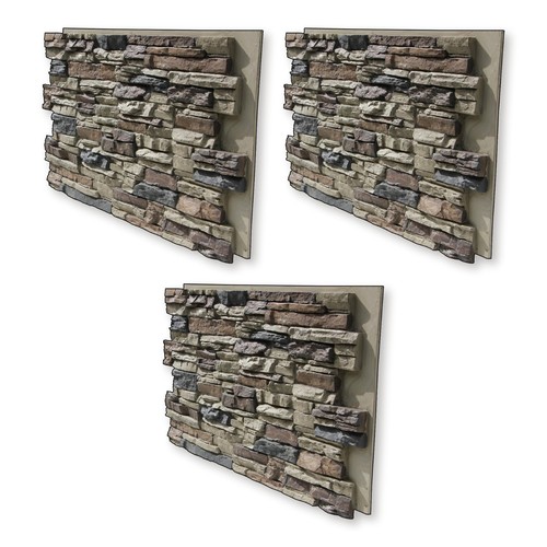 Faux stone wall panels 3d - -,