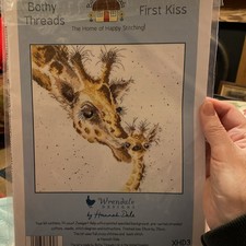 Cross Stitch giraffe and baby