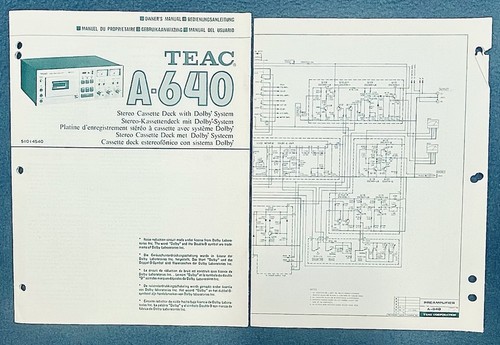 Teac 640 stereo cassette - teac, a-640