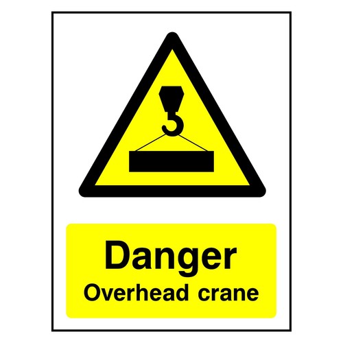 Danger overhead crane sign - overhead, or