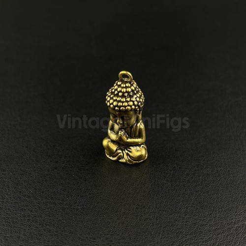 Brass baby buddha keychain - baby,