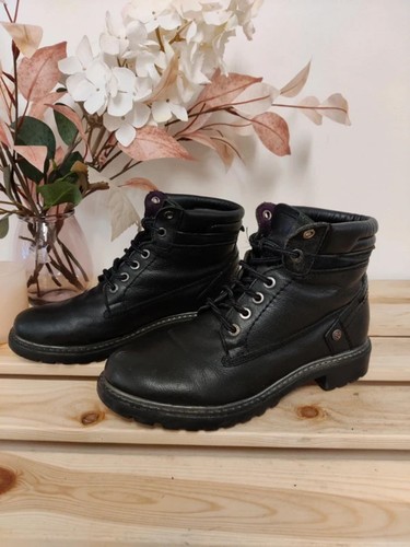 Women wrangler black - black, grained