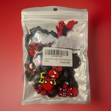 30 Pcs Crocs Spider Man Jibbitz DIY Decorative Shoe Charms Kids Clogs Christmas