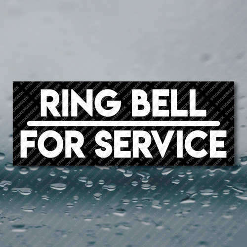 Ring bell for service - bell,