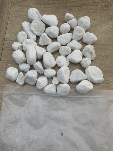 X40 white stones - x40, stones/pebbles