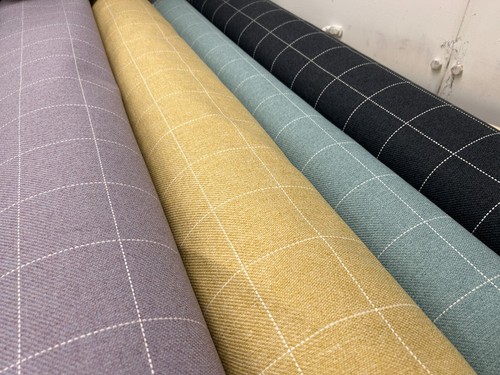 Check fabric upholstery - fabric,