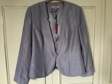Jacques Vert Size 16 Lilac Blue Jacket Wedding/Occasion