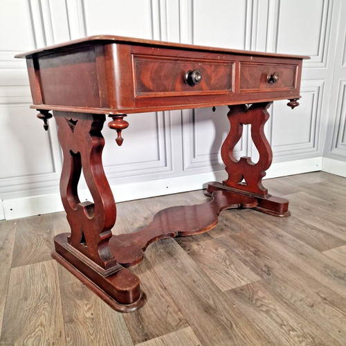Antique library writing table - antique,
