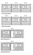 24ft 3 bay modular building