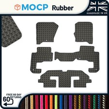Rubber Car Mats to fit Land Rover Discovery 3 7 Seater 6 Mat Clips 2004-2009