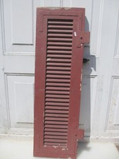 Antique Wooden French Window Shutter European Vintage Wood Old Door 42"x13"