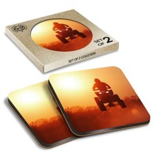 2 x Boxed Square Coasters -