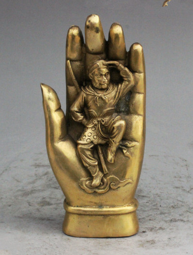 Buddhism brass sun - brass, wukong