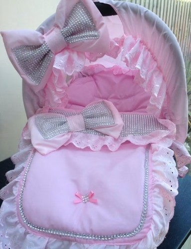 Pink universal baby car - , seat