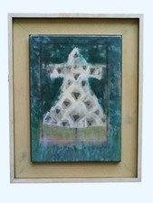 IN THE WOOD Original oil painting David Holt (1988) Pylons, Stravinsky, Ritual