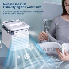 Mini Air Cooler Fan Portable Conditioner Humidifier Purifier Quiet Room Cooling
