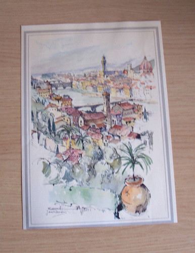 Vintage florence view water - vintage,