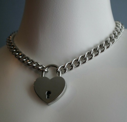 Heart padlock stainless - padlock,